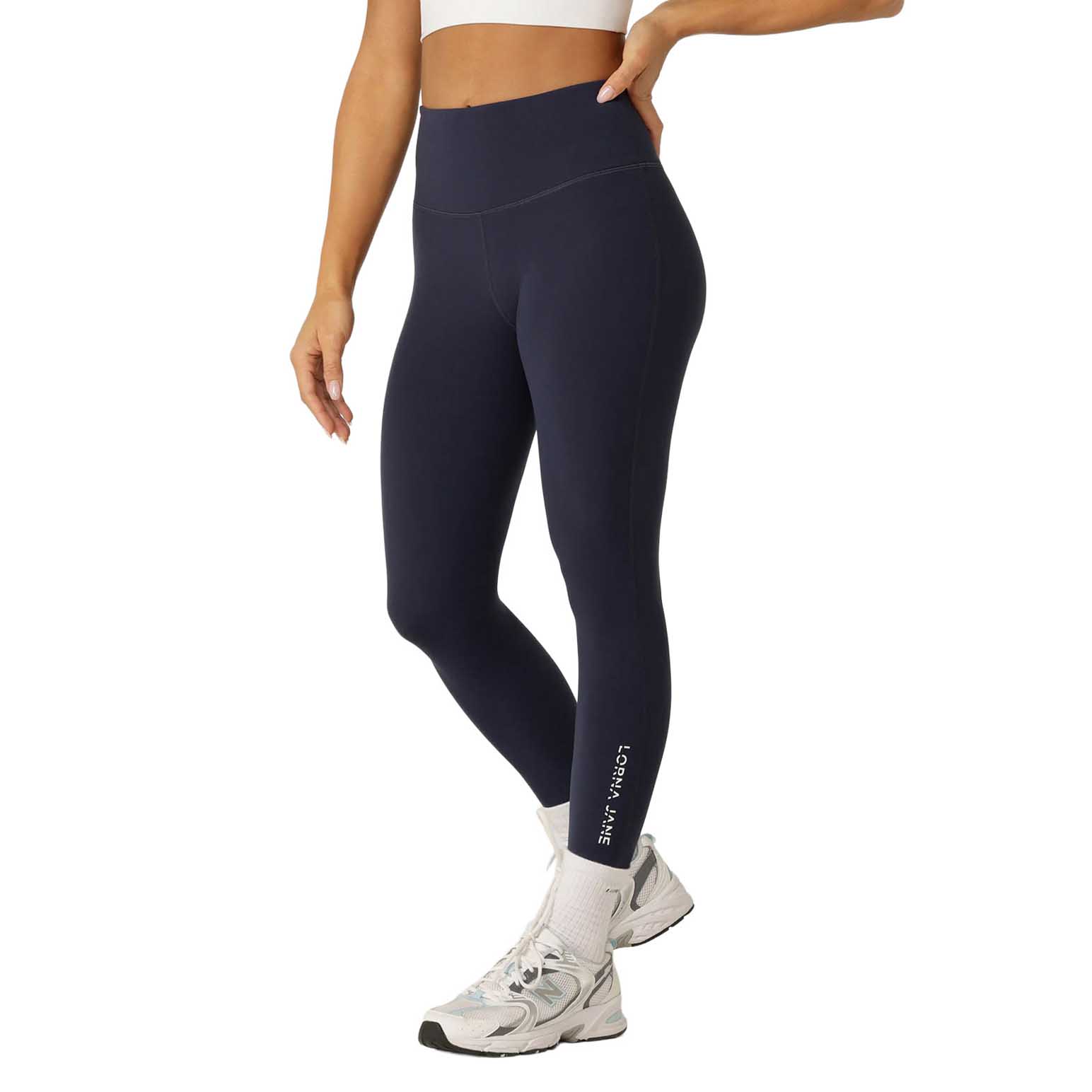 Lorna Jane Lotus No Chafe Phone Pocket Ankle Biter Leggings